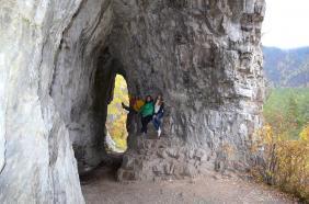 На входе в Тавдинские пещеры