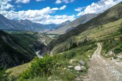 Горный Алтай, Кош-Агач, Джазатор : Карагемский прорыв : Выход из Карагемского прорыва в долину