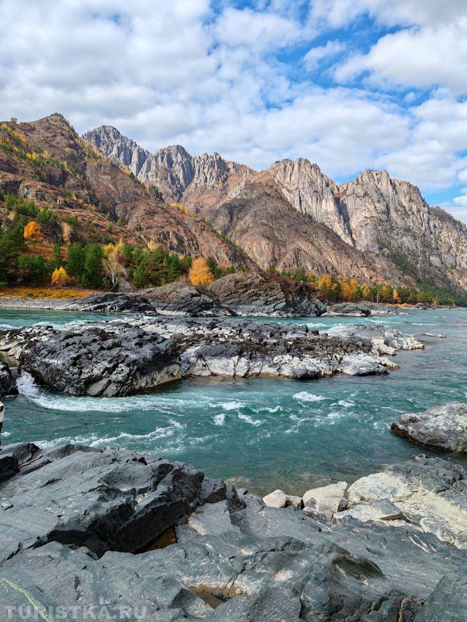 Золотая осень 2024. Осенняя Катунь, Еландинские пороги 