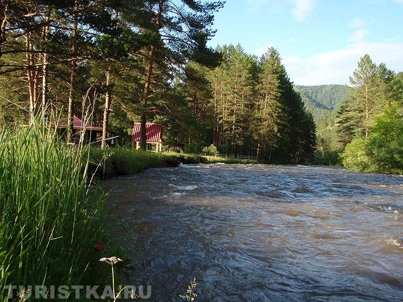 Река Сема у турбазы "Михайлово"