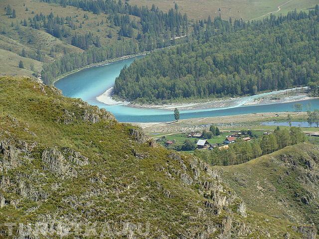 Вид на село и реку. Фото Галина Пережигина (Кудрявцева)