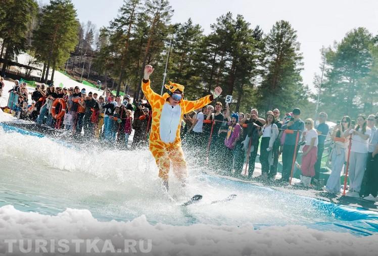 курорт "Манжерок" "Прыжок в лето"