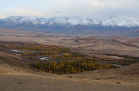 Алтай. Вид на Северо -Чуйский хребет