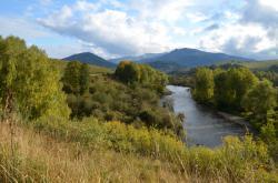 Реки Алтая : Река Ануй : Вид с дороги