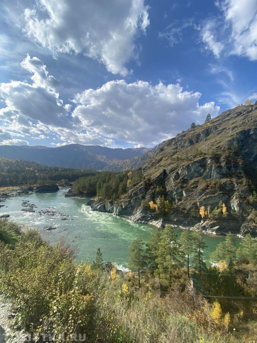 Алтай. Чемальский район. «Бирюза Катуни осенью» 