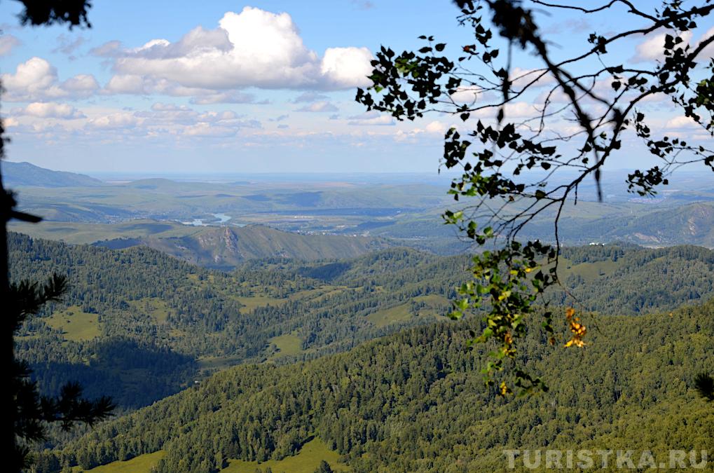 Вид с крайней точки тропы Кункер-Алтай