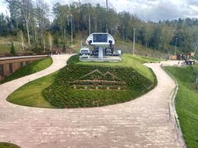 На верхней станции подъемника Чуйский тракт