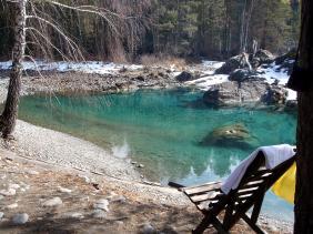 Отдых на Алтае : Что посмотреть на Алтае зимой : Голубые озера Аската 