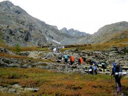 Горный Алтай : Перевал Куйгук : Начало пути на перевал Куйгук из долины Акчан