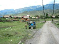 Горный Алтай : Село Тюнгур : Тюнгур на левом берегу Катуни