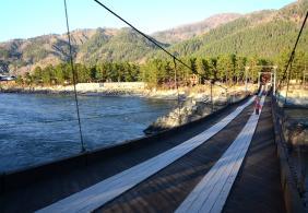 Отдых на Алтае : Что посмотреть рядом с Чемалом : Мост на Зубах дракона рядом с Рублевкой