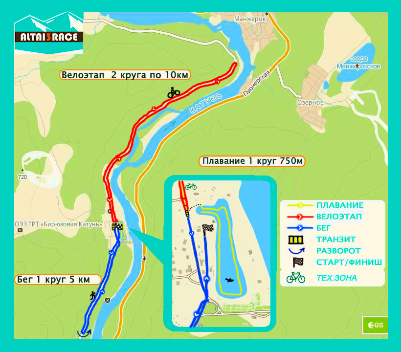 Трасса Altai3race Sprint