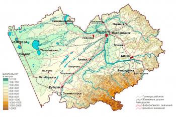 Карта Алтайского края