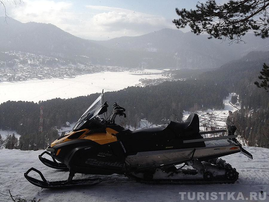 Смотровая площадка на горе Тилан-Туу зимой