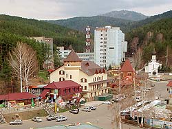 Центр курортной зоны города Белокуриха