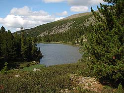 Четвертое озеро, вид вниз, на Каракольскую долину