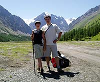 Горный Алтай : Путешествие в долину Актру : Мы с Алешей