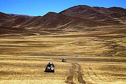 Горный Алтай : Спортивная экспедиция «От барханов до снегов» : Осенние краски межгорных степей