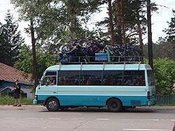 Горный Алтай : Велопоход «Два Алтая» : Наш автобус