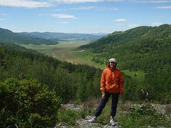Горный Алтай : Велопоход «Два Алтая» : Вид с обзорной площадки на Чакырском перевале