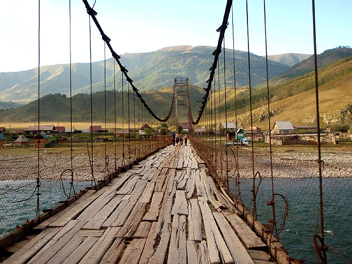 Село Тюнгур с моста